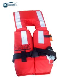 Veste salva-vidas da cor vermelha, durabilidade alta que infla revestimentos de vida do oceano