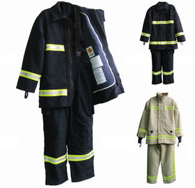 Tipo Zippered durabilidade alta do bombeiro do MED Nomex terno material da vária cor