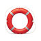 Anel da salva-vidas da água da cor vermelha, anel salva-vidas da espuma de poliuretano com corda