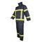 O uniforme impermeável do bombeiro, 10cm danificou combinações resistentes da chama do comprimento